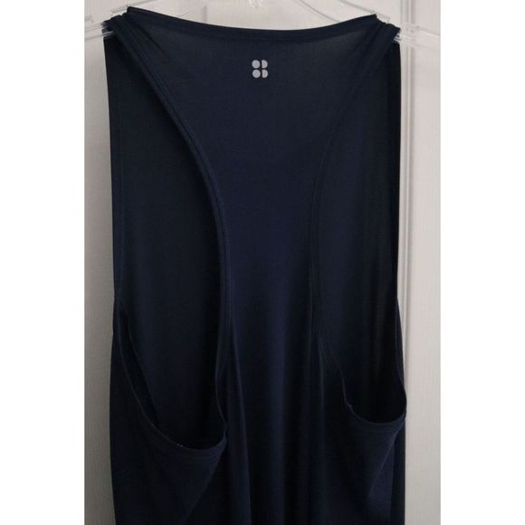 Sweaty Betty SB5478 Womens Sz S Navy Blue Explorer Ace Racerback Midi Dress - Picture 5 of 9